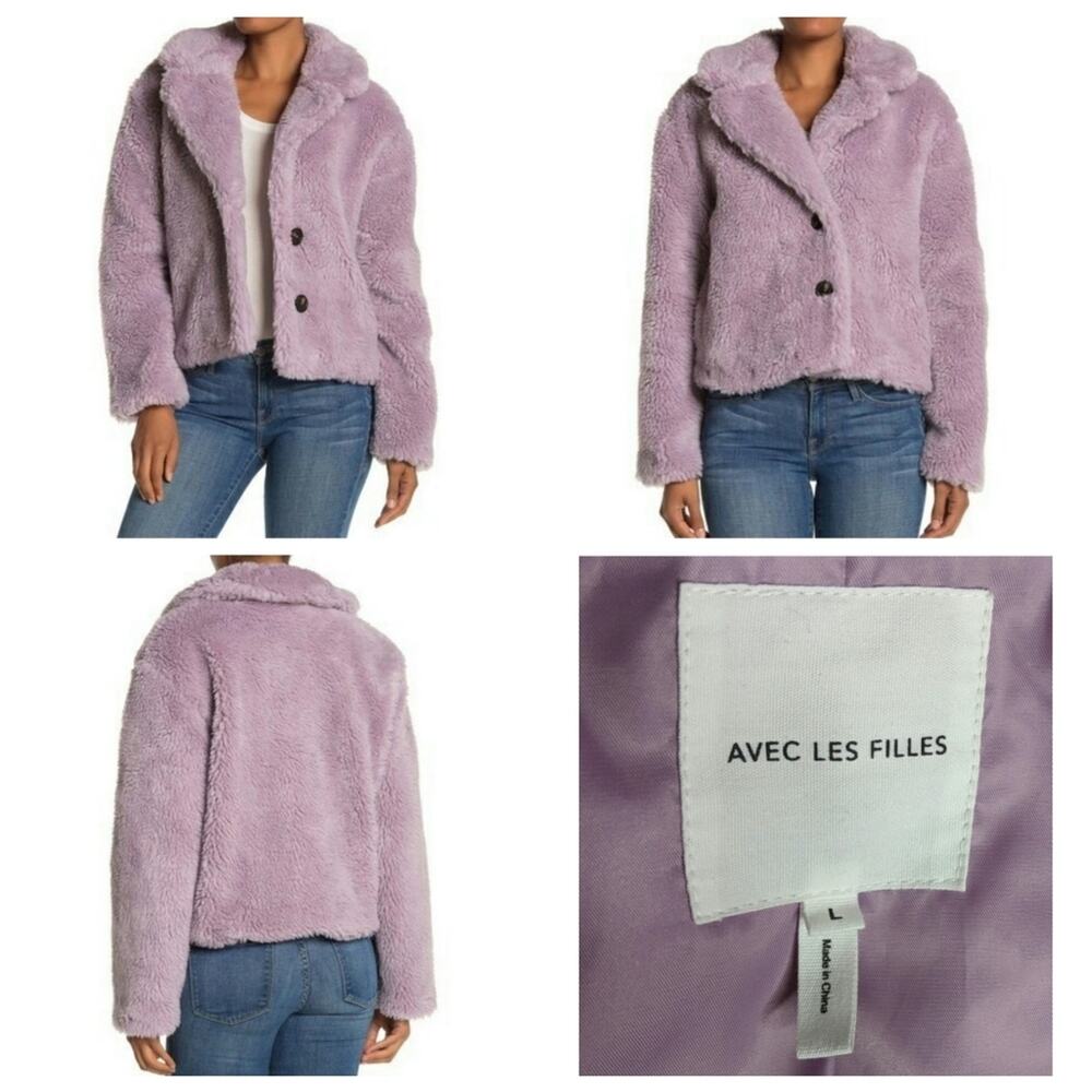 Avec Les Filles Cropped Jacket - Size L - NWT